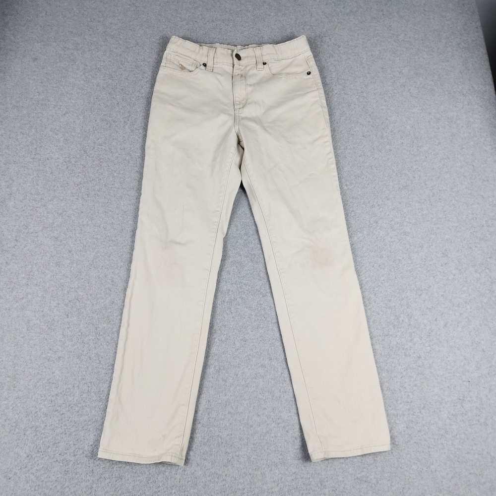 U.S. Polo Assn. Pants Kids 14 Beige Cotton 5 Pocket High Waisted Straight Leg